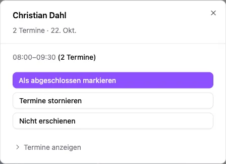 Deutscher Dialog einer Einsatzgruppe mit gemeinsamer Aktion zum Abschließen der Einsätze.